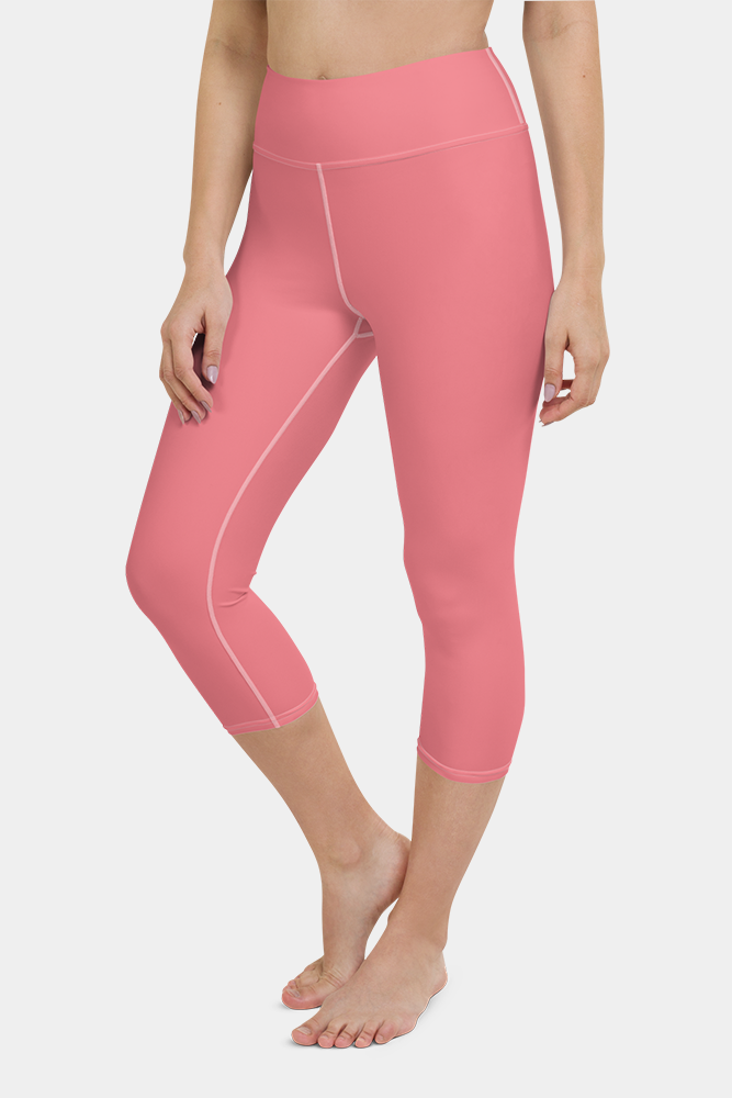 pink yoga capris