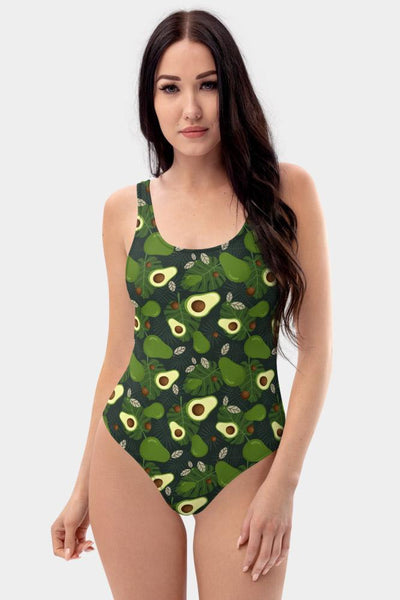 Avocado One-Piece Swimsuit - SeeMyLeggings