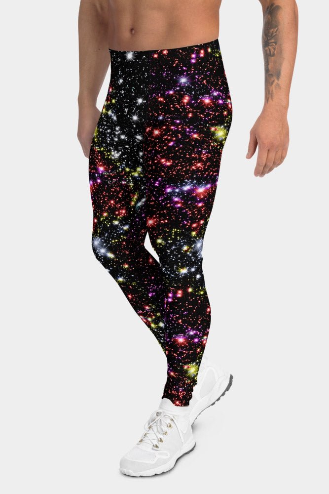 Galaxy Night Print Men's Leggings