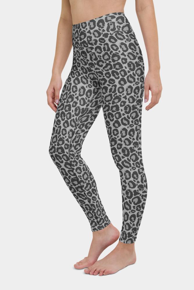 Grey Leopard Yoga Pants - SeeMyLeggings