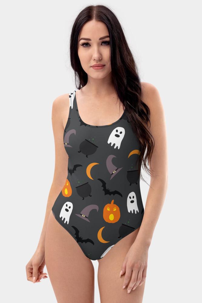 Halloween One Piece Swimsuit