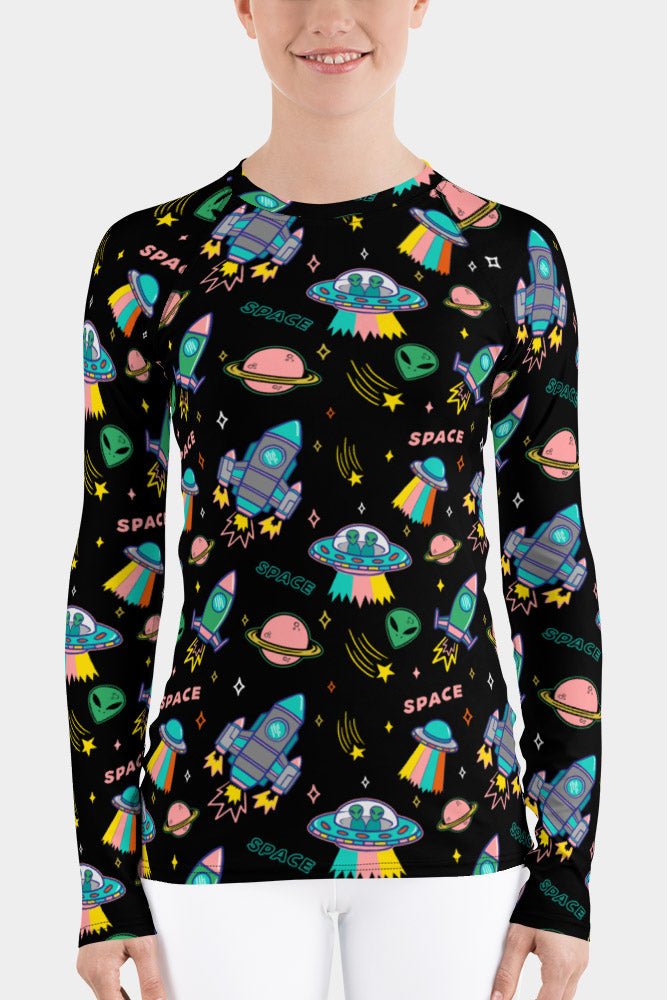 Alien UFO Women's Rash Guard – SeeMyLeggings