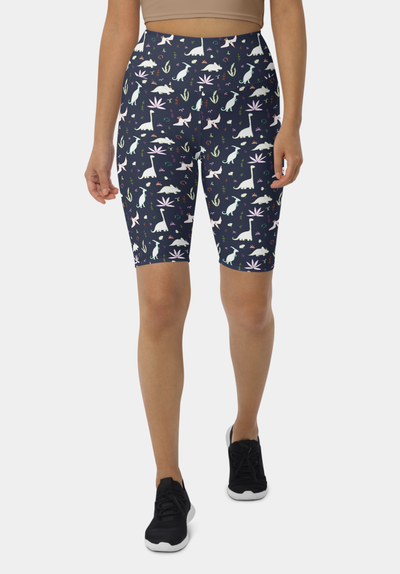 Dinosaurs Biker Shorts - SeeMyLeggings