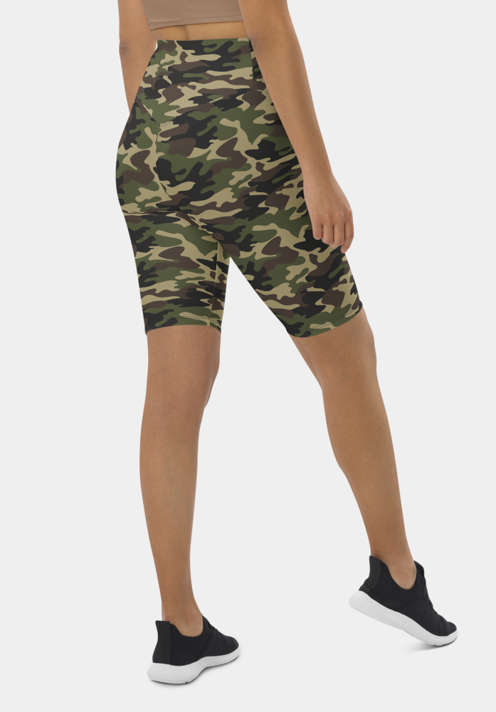 Camouflage Biker Shorts - SeeMyLeggings