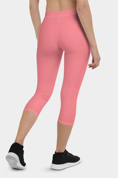 Blush Pink Capri Leggings - SeeMyLeggings