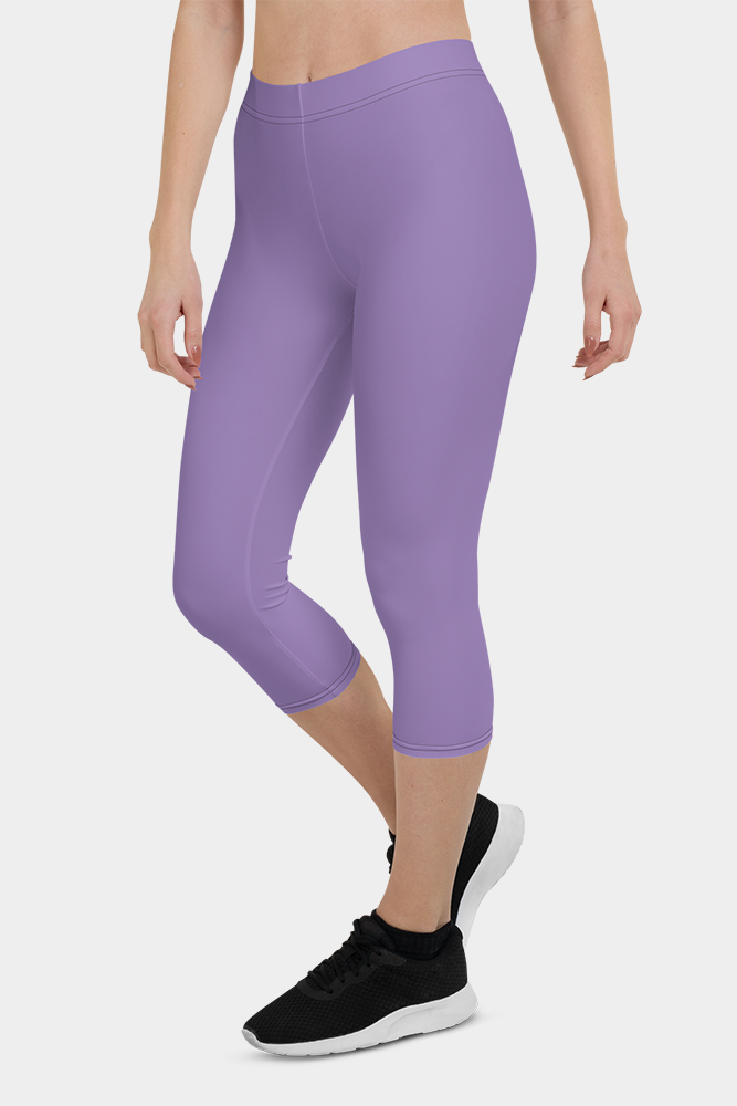 Lavender Purple Capri Leggings