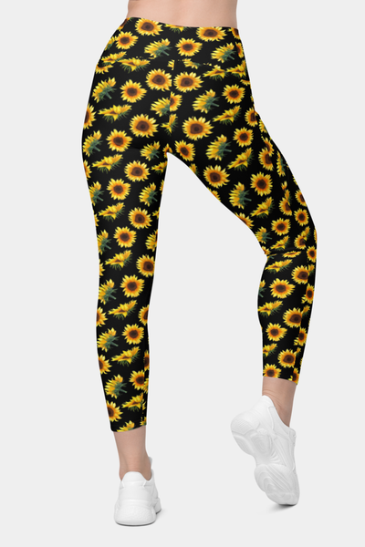 Sunflowers Leggings with pockets - SeeMyLeggings