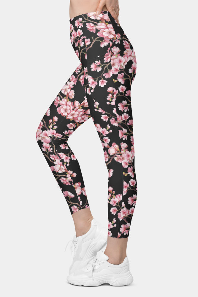 Cherry Tree Leggings with pockets - SeeMyLeggings