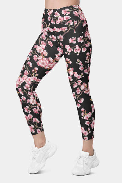 Cherry Tree Leggings with pockets - SeeMyLeggings