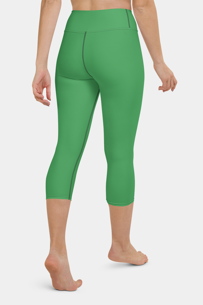 Clover Green Yoga Capris - SeeMyLeggings