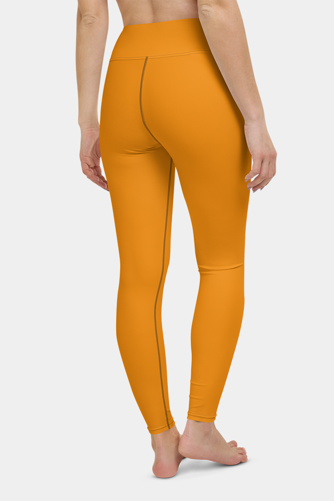 Tangerine Orange Yoga Pants - SeeMyLeggings