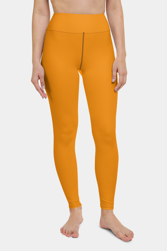 Tangerine Orange Yoga Pants - SeeMyLeggings
