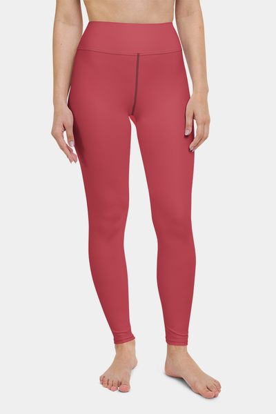Fashion Red Yoga Pants - SeeMyLeggings