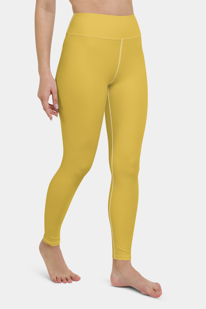 Sunshine Yellow Yoga Pants - SeeMyLeggings