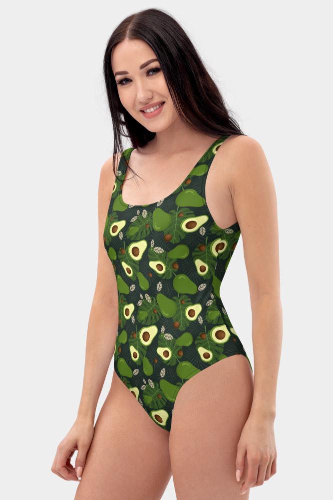 Avocado One-Piece Swimsuit - SeeMyLeggings