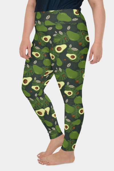 Avocado Plus Size Leggings - SeeMyLeggings