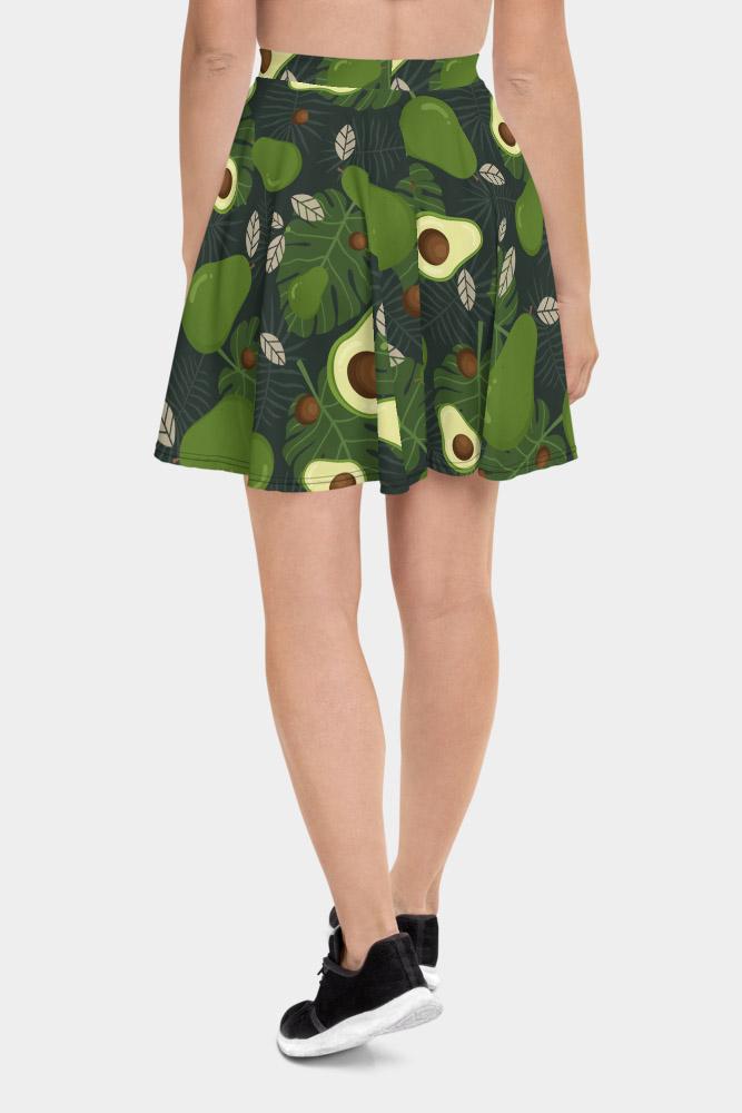 Avocado Skater Skirt - SeeMyLeggings