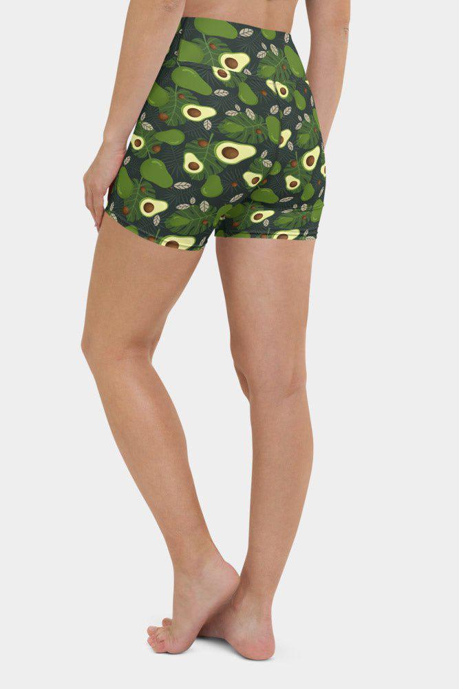 Avocado Yoga Shorts - SeeMyLeggings