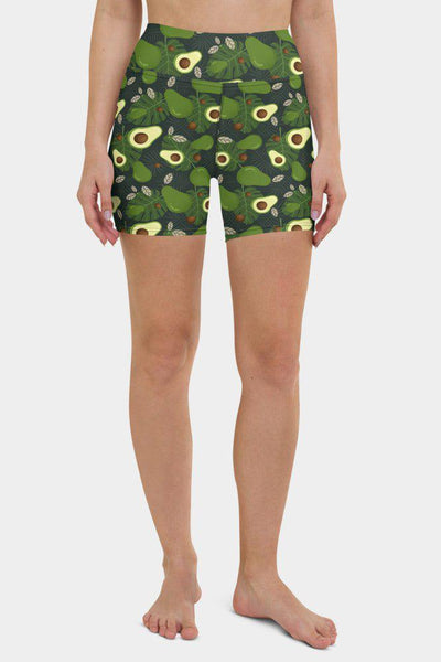 Avocado Yoga Shorts - SeeMyLeggings