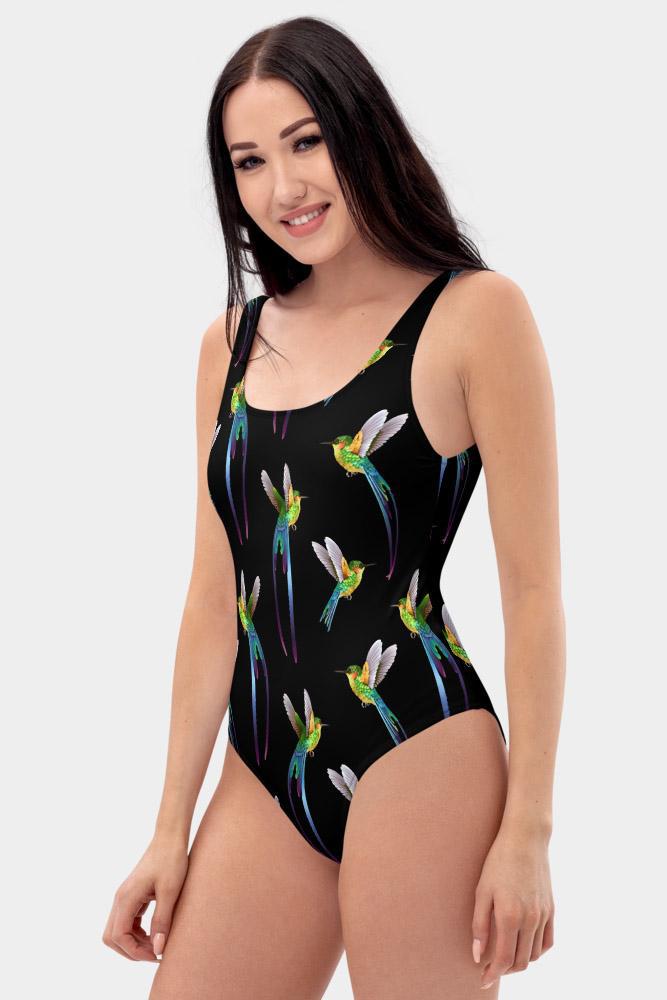 Birds One-Piece Swimsuit - SeeMyLeggings