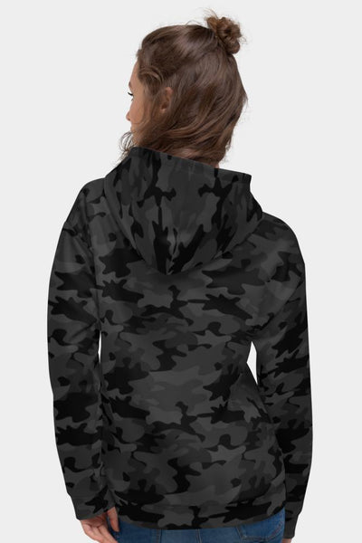 Black Camouflage Unisex Hoodie - SeeMyLeggings