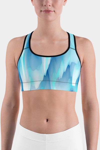 Blue Ice Sports bra - SeeMyLeggings