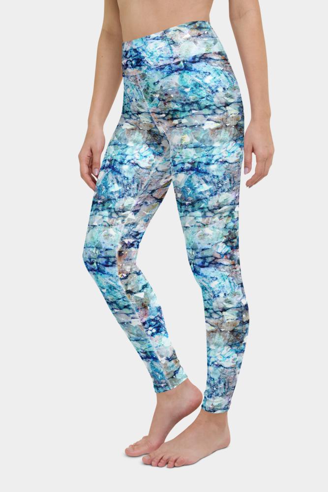 Blue Marble Yoga Pants - SeeMyLeggings
