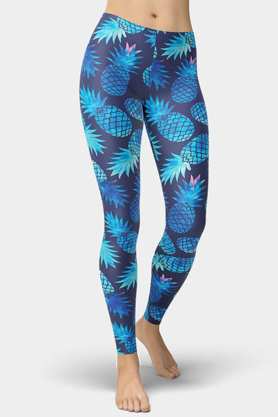 Blue Pineapple Leggings - SeeMyLeggings