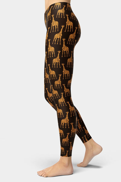 Boho Giraffe Leggings - SeeMyLeggings