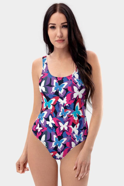Butterflies One-Piece Swimsuit - SeeMyLeggings