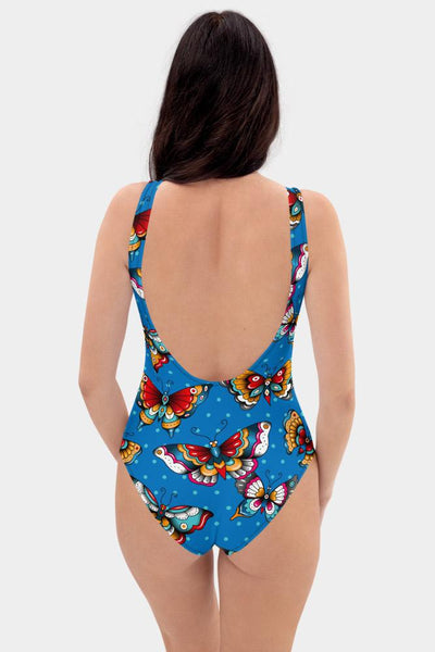 Butterfly One-Piece Swimsuit - SeeMyLeggings