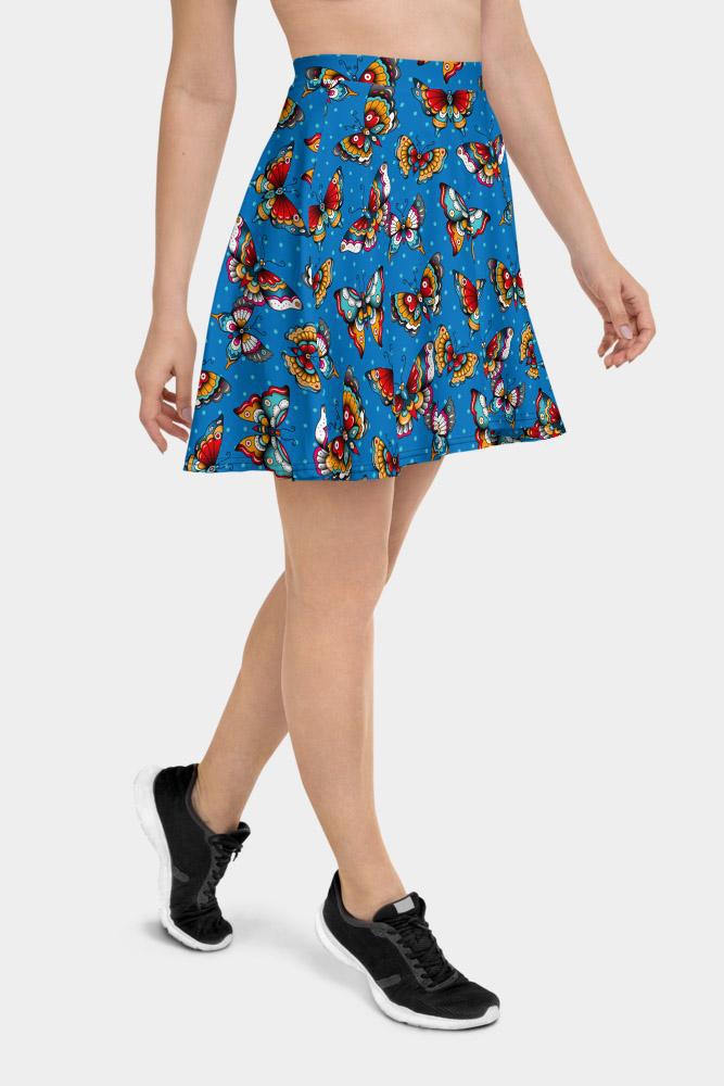 Butterfly Skater Skirt - SeeMyLeggings