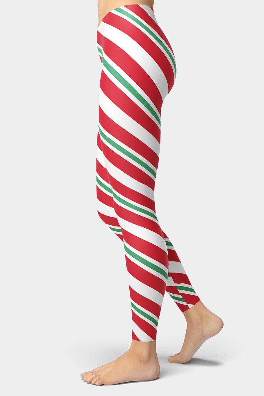 Candy Cane Christmas Leggings - SeeMyLeggings