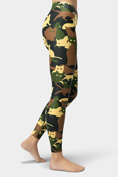 Cats Camouflage Leggings - SeeMyLeggings