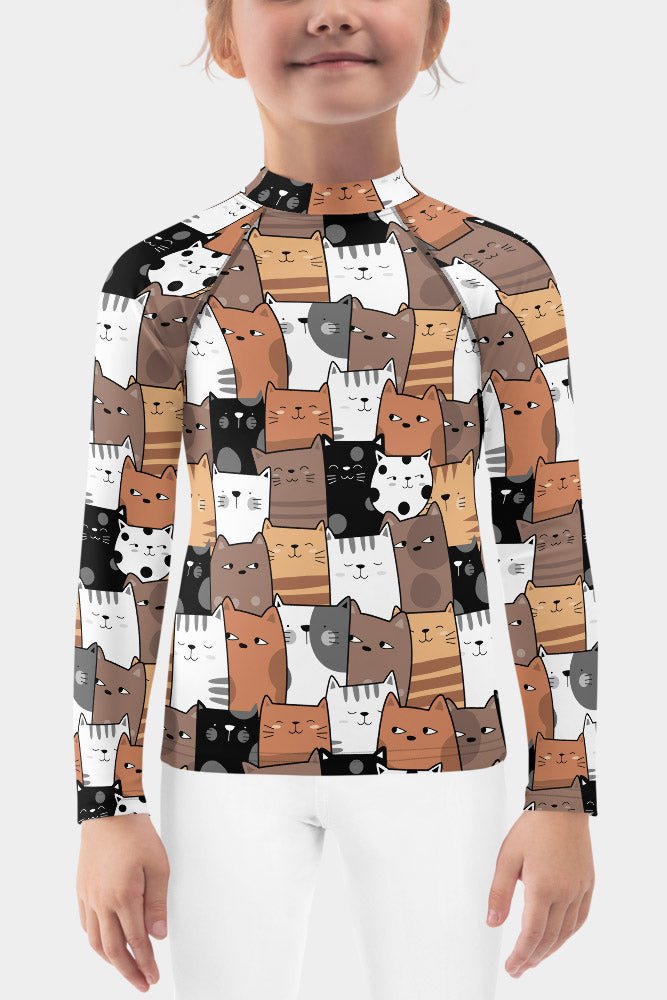 Cats Kids Rash Guard – SeeMyLeggings