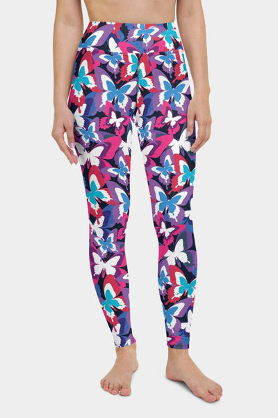 Colorful Butterflies Yoga Pants - SeeMyLeggings