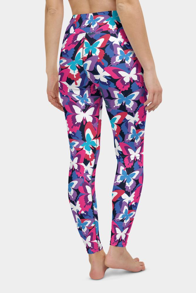 Colorful Butterflies Yoga Pants - SeeMyLeggings