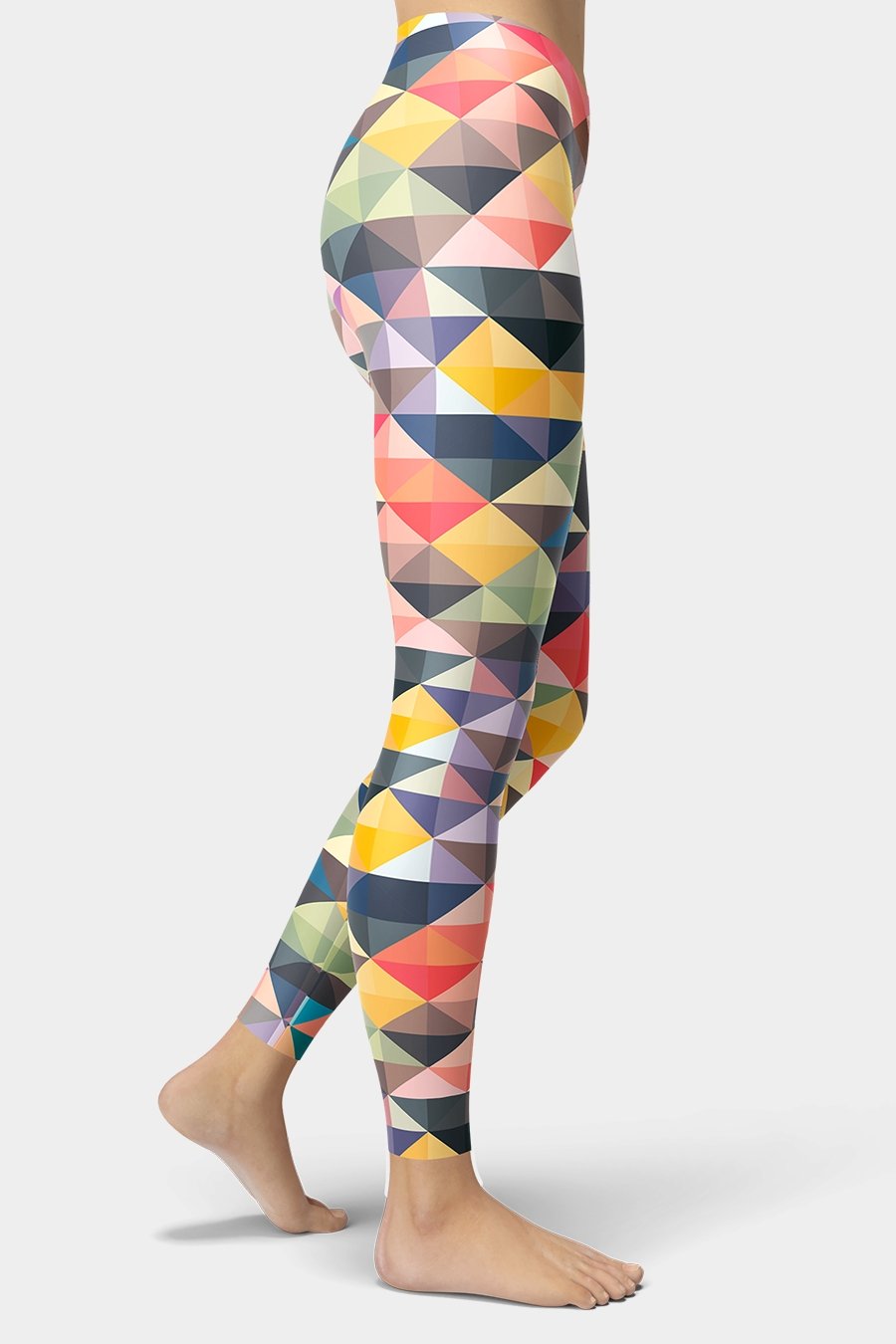 Colorful Geometric Leggings - SeeMyLeggings