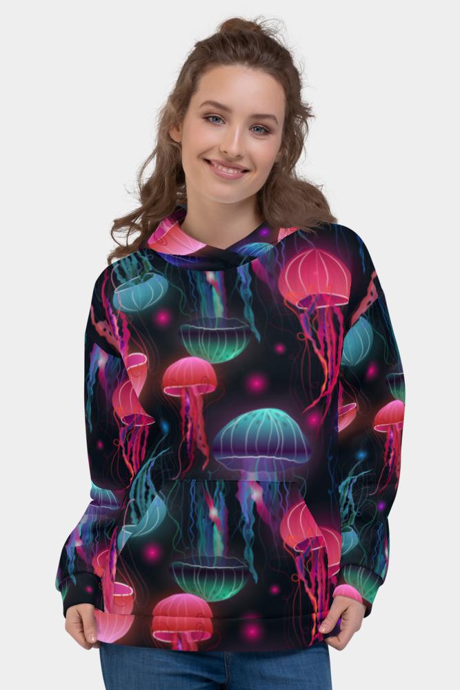 Colorful Jellyfish Unisex Hoodie - SeeMyLeggings