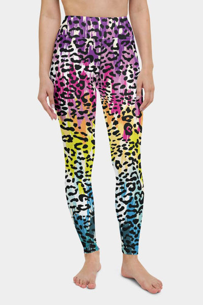 Colorful Leopard Yoga Pants - SeeMyLeggings