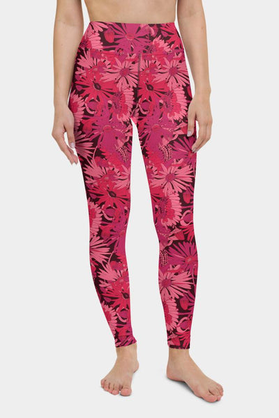 Daisies Floral Yoga Pants - SeeMyLeggings