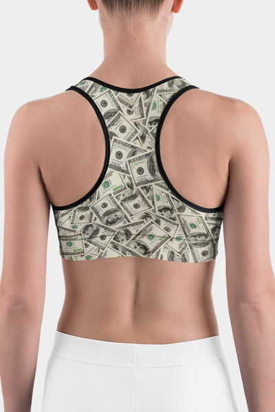 Dollar Bill Sports bra - SeeMyLeggings