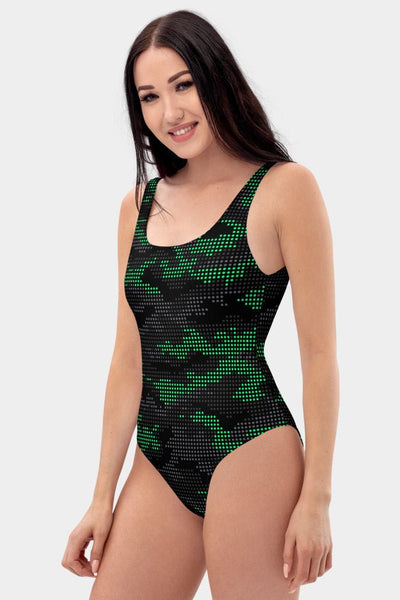 Dots Camouflage One-Piece Swimsuit - SeeMyLeggings