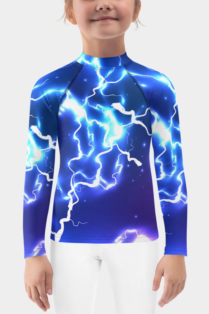 Electric Lightening Kids Rash Guard – SeeMyLeggings