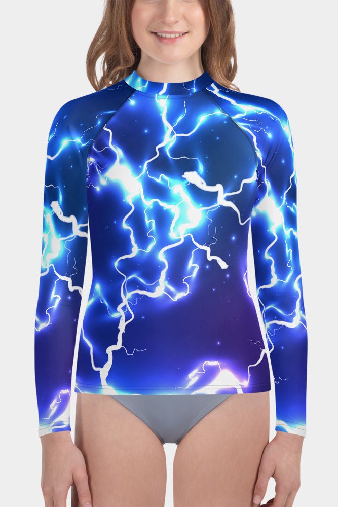 Electric Lightening Youth Rash Guard – SeeMyLeggings