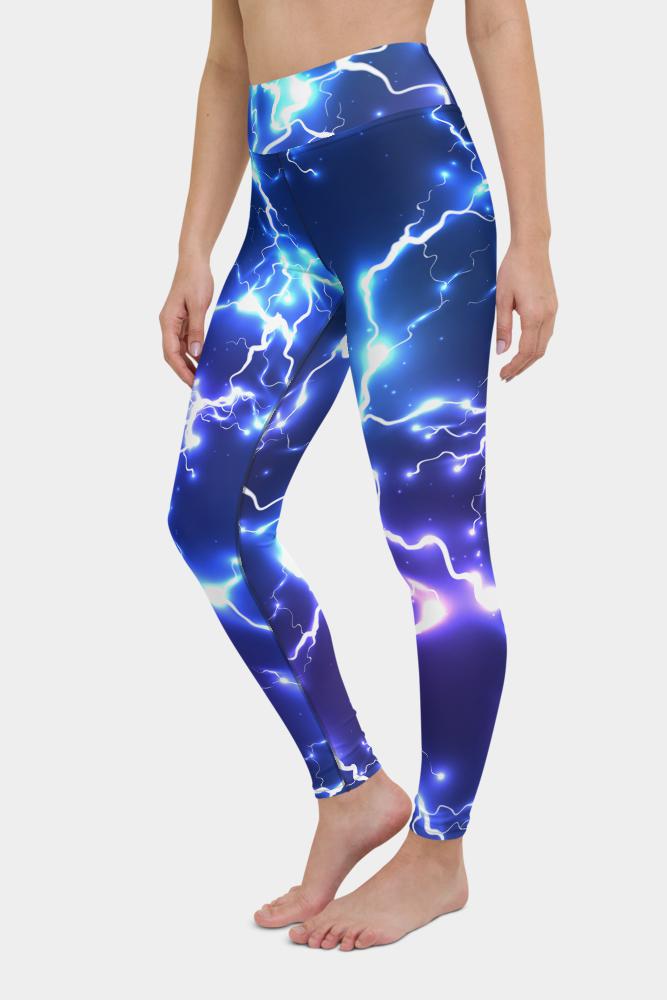 Electric Lightning Yoga Pants - SeeMyLeggings