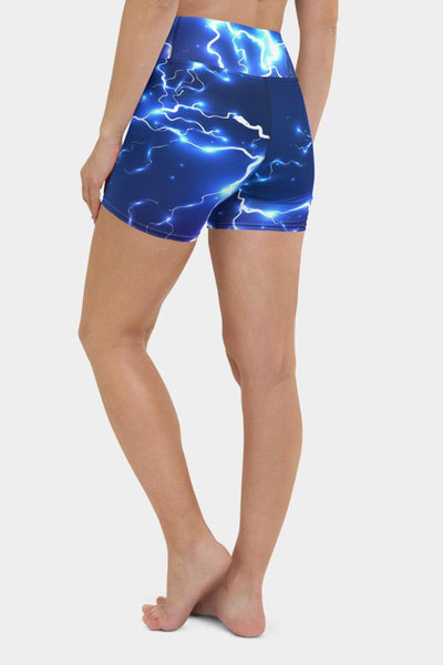 Electric Lightning Yoga Shorts - SeeMyLeggings