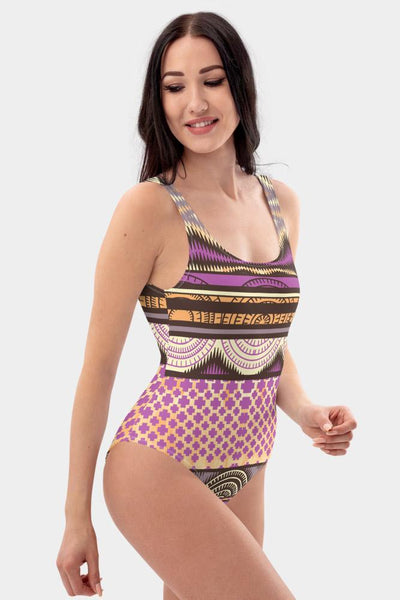Ethnic One-Piece Swimsuit - SeeMyLeggings