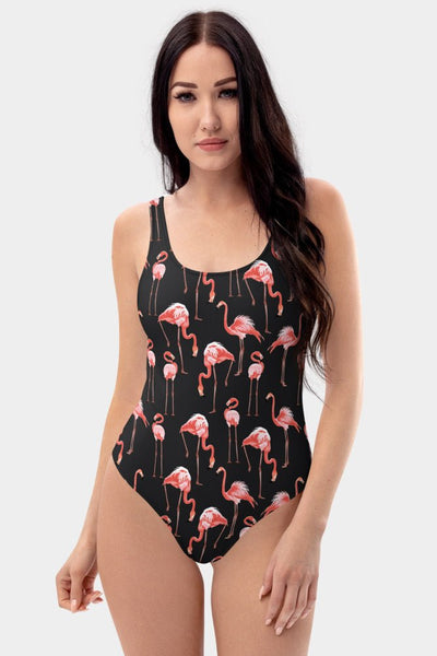 Flamingos One-Piece Swimsuit - SeeMyLeggings