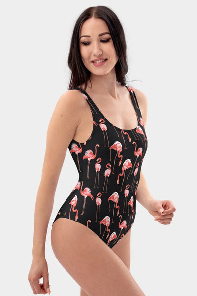 Flamingos One-Piece Swimsuit - SeeMyLeggings